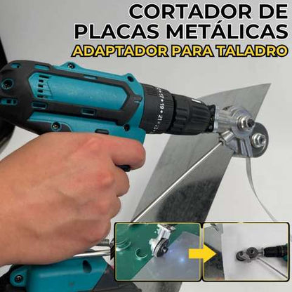 DrillCut Pro© - Adaptador de Taladro Para Cortar Placas Metálicas y Aluminio