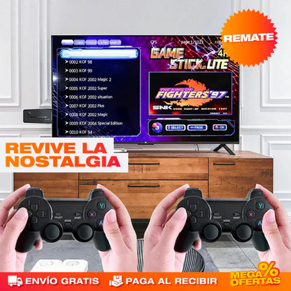 20.000 JUEGOS 1 - 4K GAME STICK + 2 CONTROLES INALÁMBRICOS 👾🎮