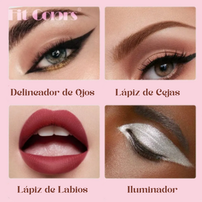 BeautyGlam® - Lápiz Delineador 4 En 1