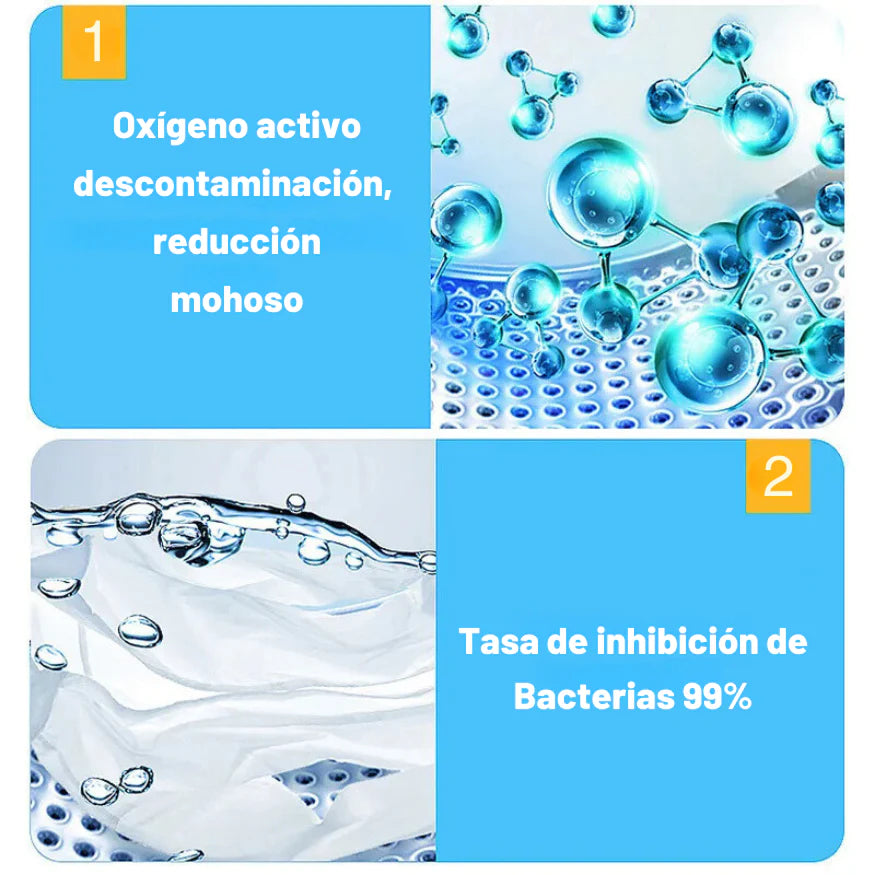 Washing Machine Cleaner - Limpiador Antibacterial Para Lavadoras 12 Cápsulas 🫧💊