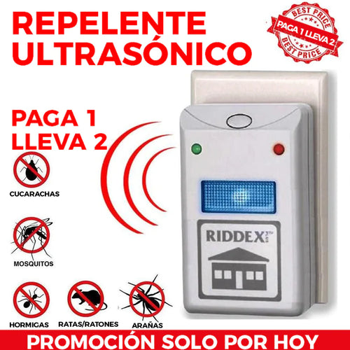 UltraGuard© - 2x1 Repelente Ultrasonido Para Plagas